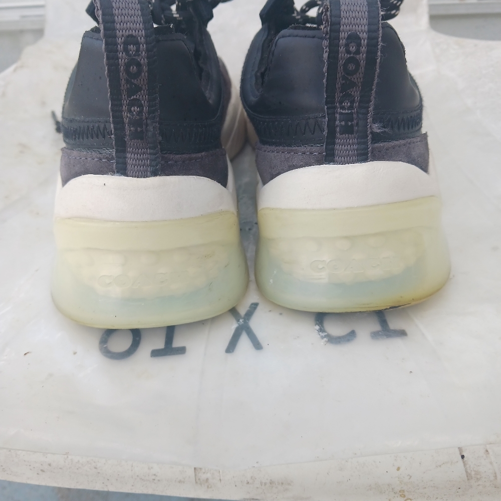 COACH Men’s Citysole Runner Black Charcoal Suede Sneaker NIB Size 7.5 - Picture 5 of 6